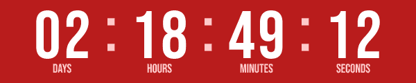Bebas Neue countdown timer style