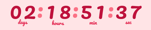 Pacifico countdown timer style